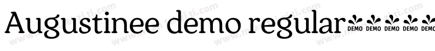 Augustinee demo regular字体转换